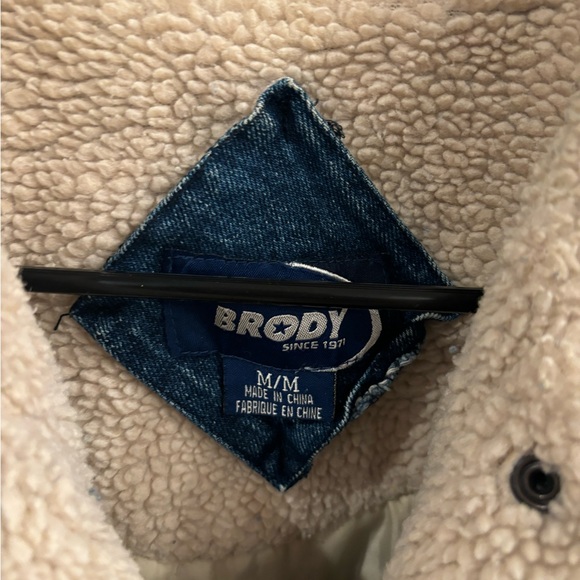 Ladies Size Medium Brody Jeans Wool Lined Jean Jacket - Great Condition - Picture 3 of 4